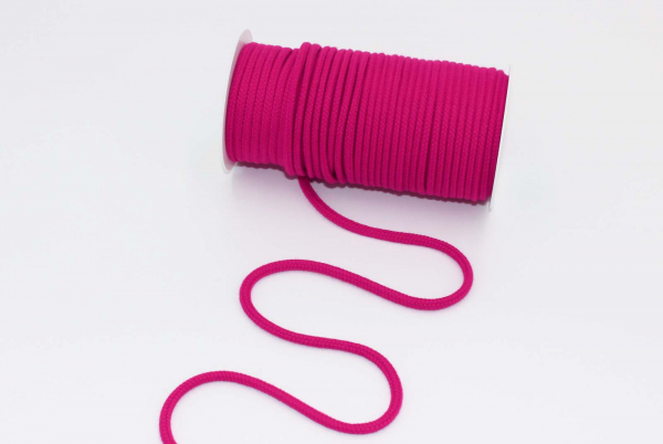 Baumwollkordel 6 mm fuchsia (1 m)